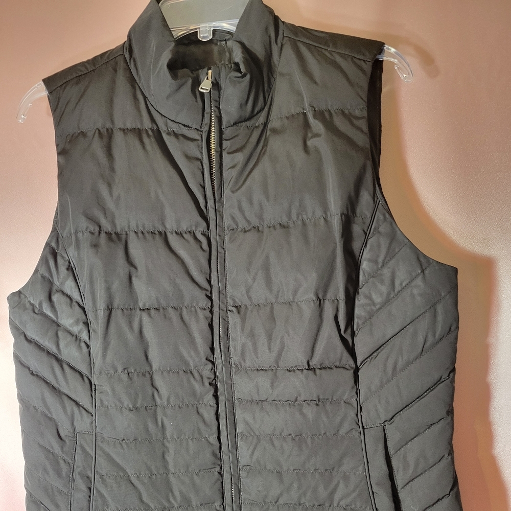 Talbots Black Down Vest